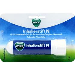Ein blauer Inhalierstift von Wick für schnelle Atemhilfe.