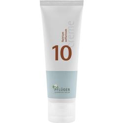 Weiße Tube mit der Aufschrift "10 Natrium sulfuricum Creme".
